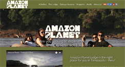 Desktop Screenshot of amazonplanetperu.com